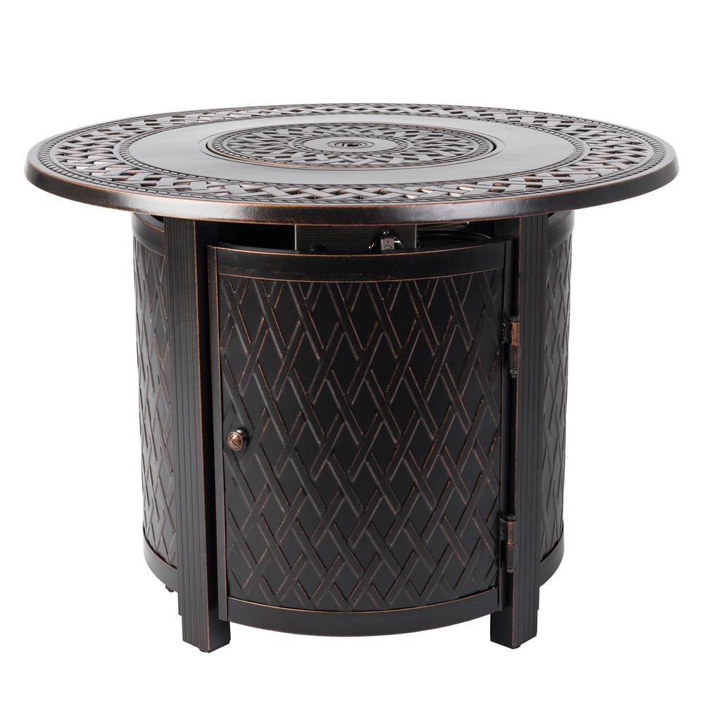 Wagner Aluminum Round LPG Fire Pit. Picture 5