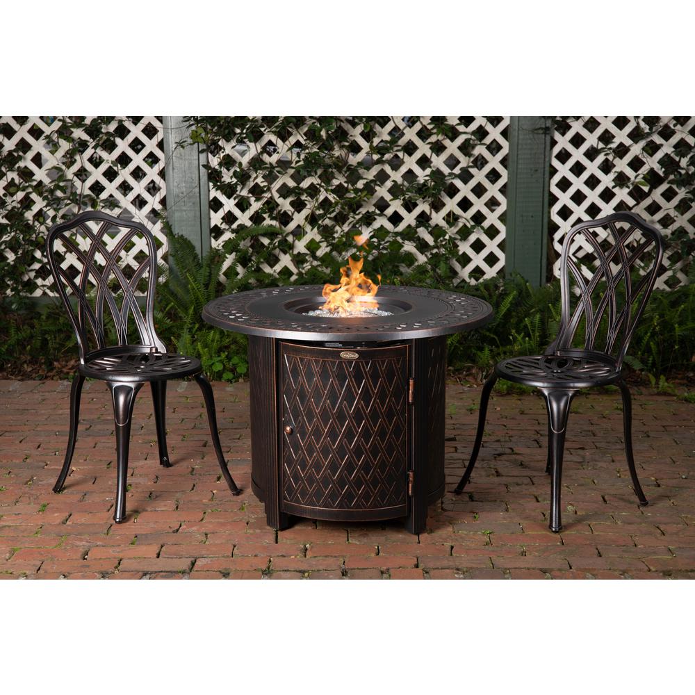 Wagner Aluminum Round LPG Fire Pit. Picture 13