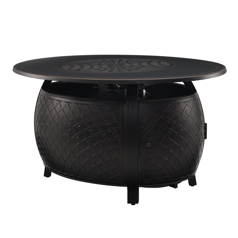 Taylor Oval Aluminum LPG/NG Fire Pit. Picture 9