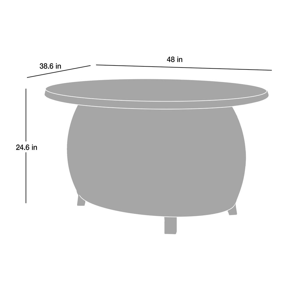 Taylor Oval Aluminum LPG/NG Fire Pit. Picture 11