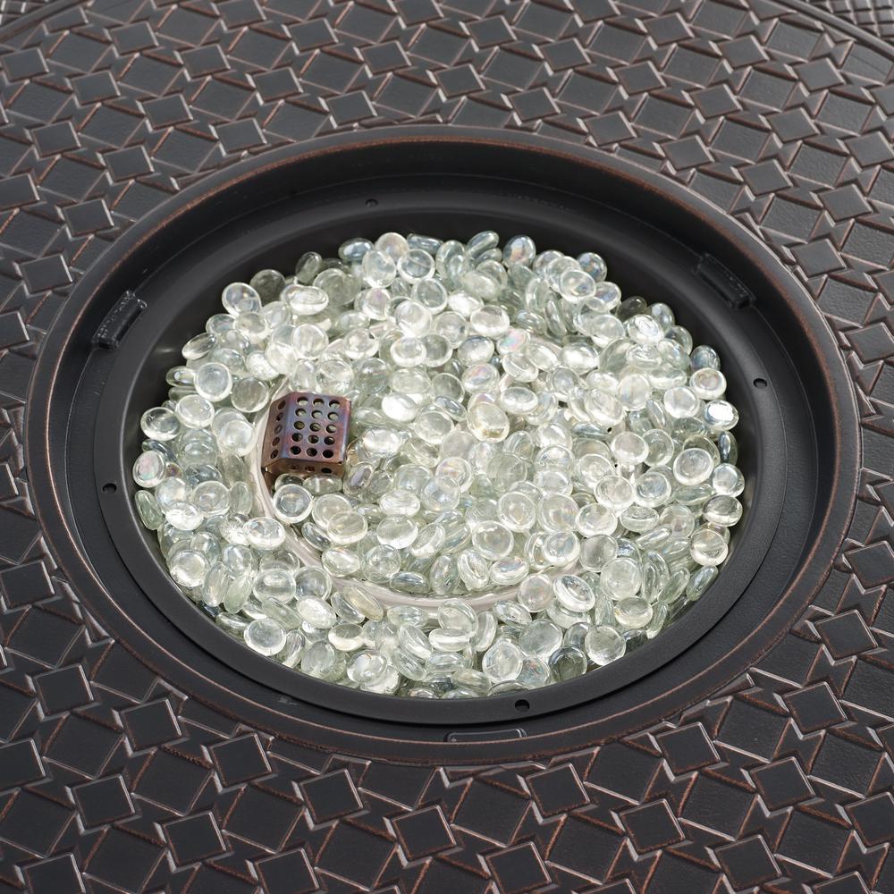 Woodberry Aluminum 34" Round LPG Fire Pit. Picture 1