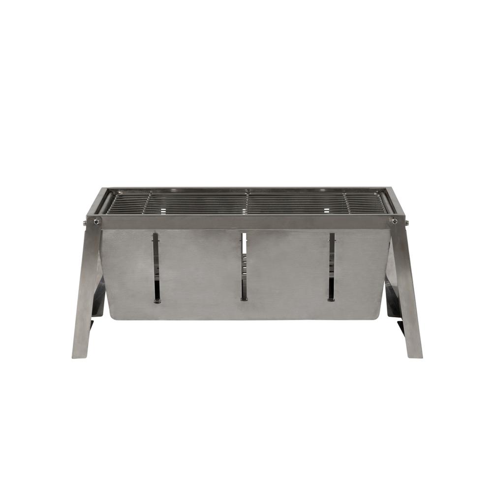 Stainless Steel Foldaway Charcoal Grill. Picture 5