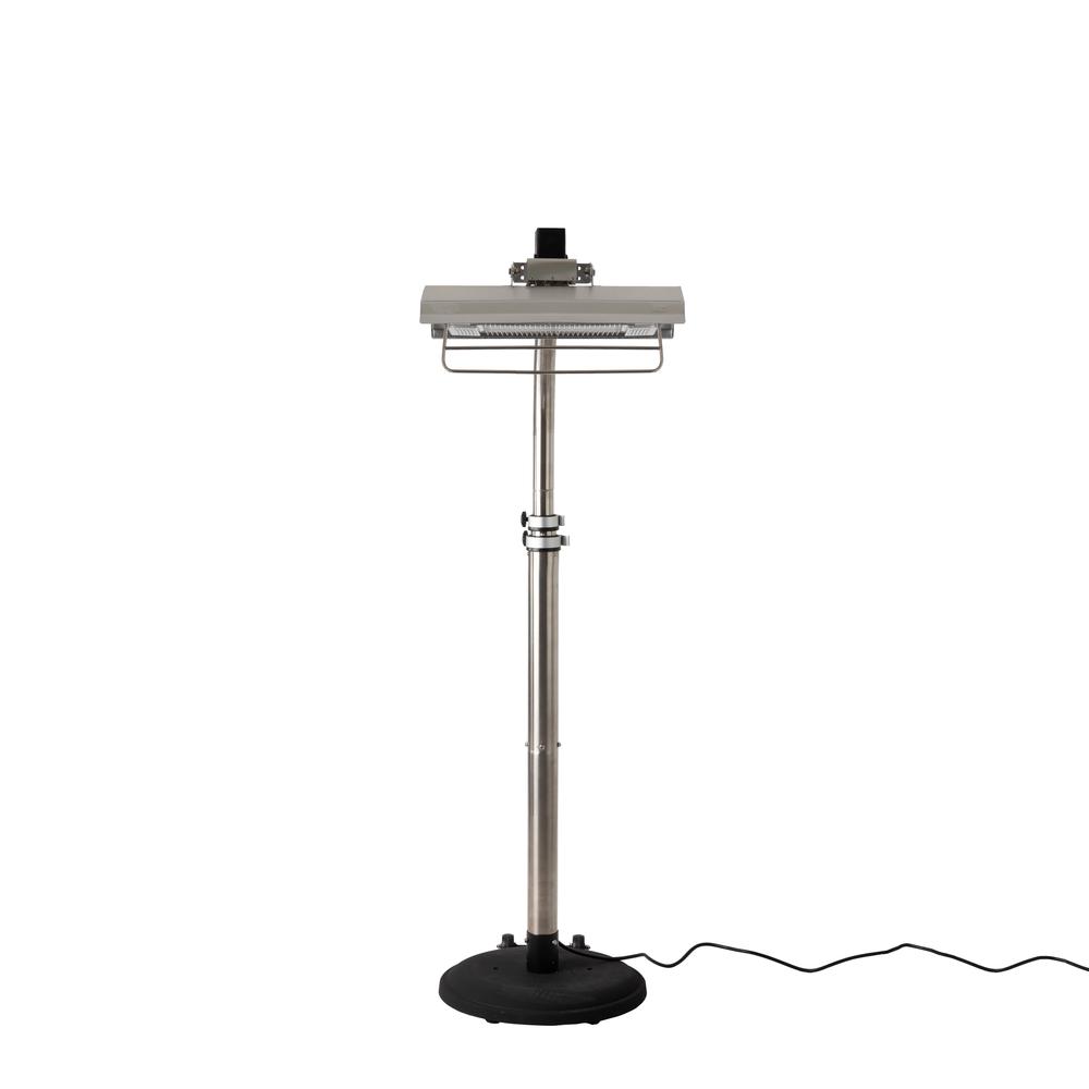 Stainless Steel Telescoping Offset Pole Mounted Infrared Patio Heater. Picture 11