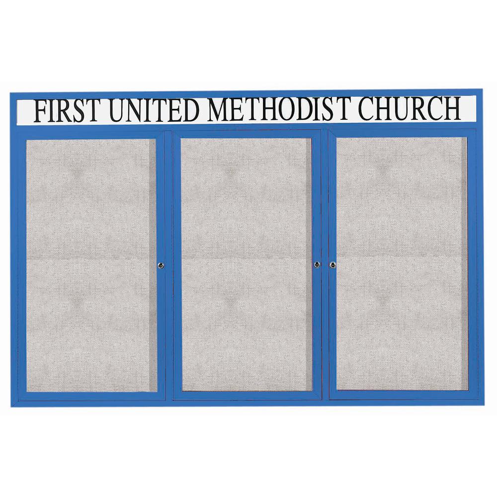 ODCC4872-3RHB. Outdoor Enclosed Bulletin Board. Picture 1