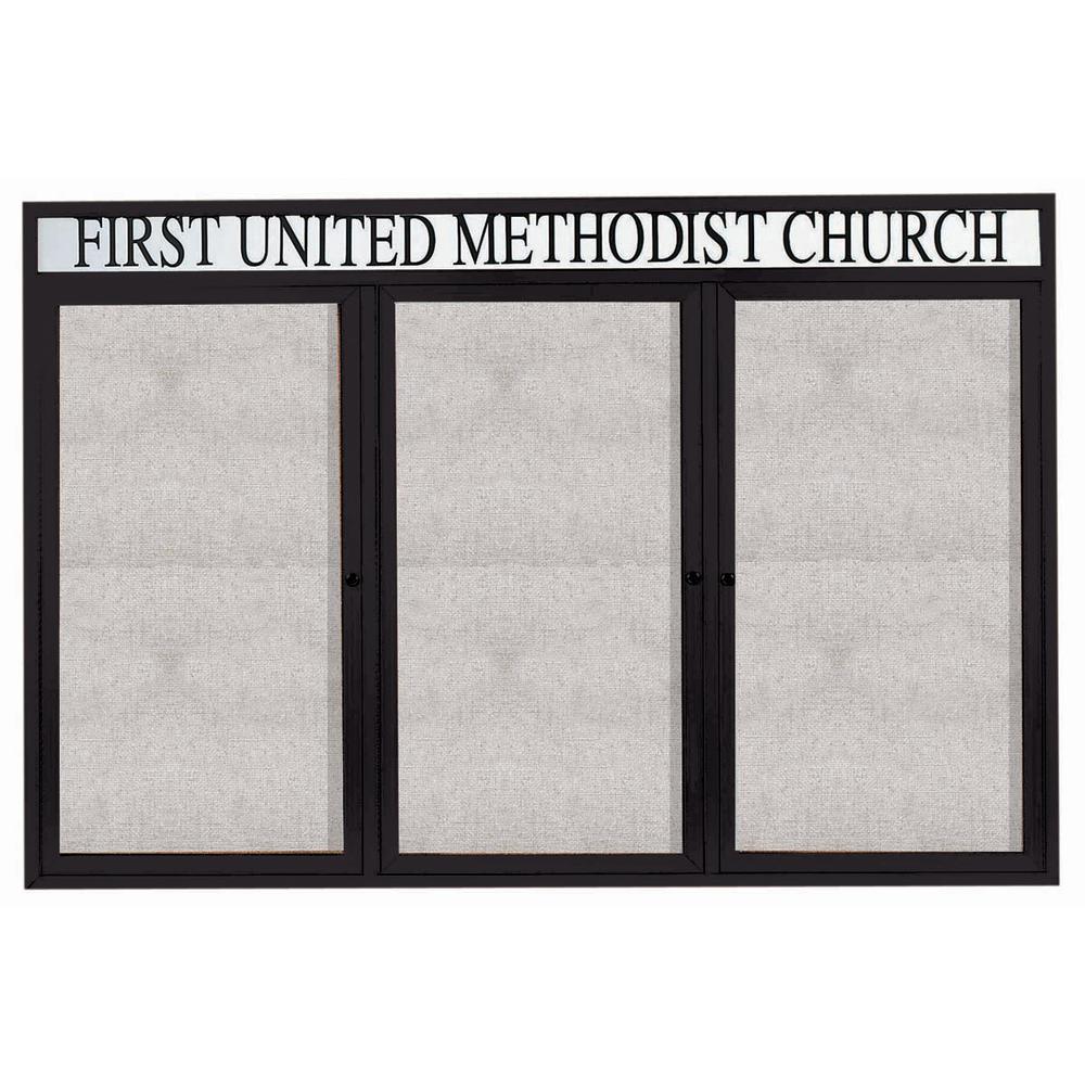 ODCC4872-3RHB. Outdoor Enclosed Bulletin Board. Picture 2