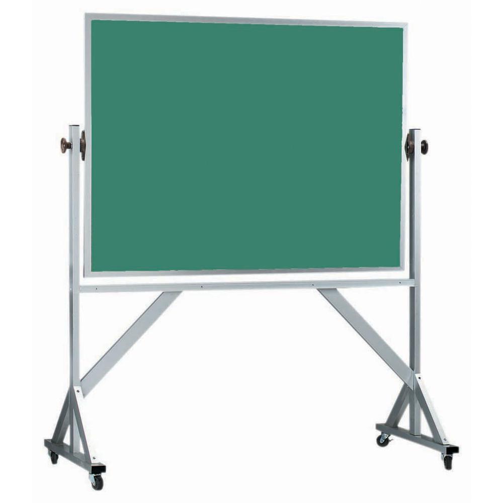 Reversible Free Standing Boards. Reversible Free Standing Green Porcelain Chalk. Picture 1