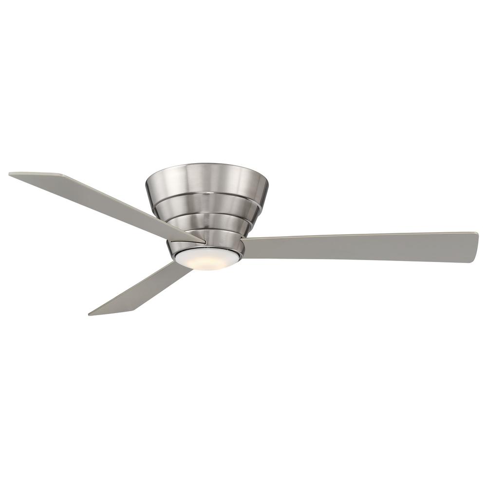 Niva Flush Mount Stainless Ceiling Fan. Picture 1