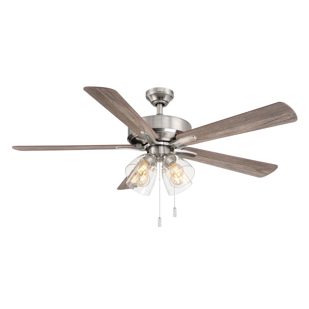 Coldwater 52 Inch Indoor/Outdoor Smart Flush Mount Ceiling Fan. Picture 1