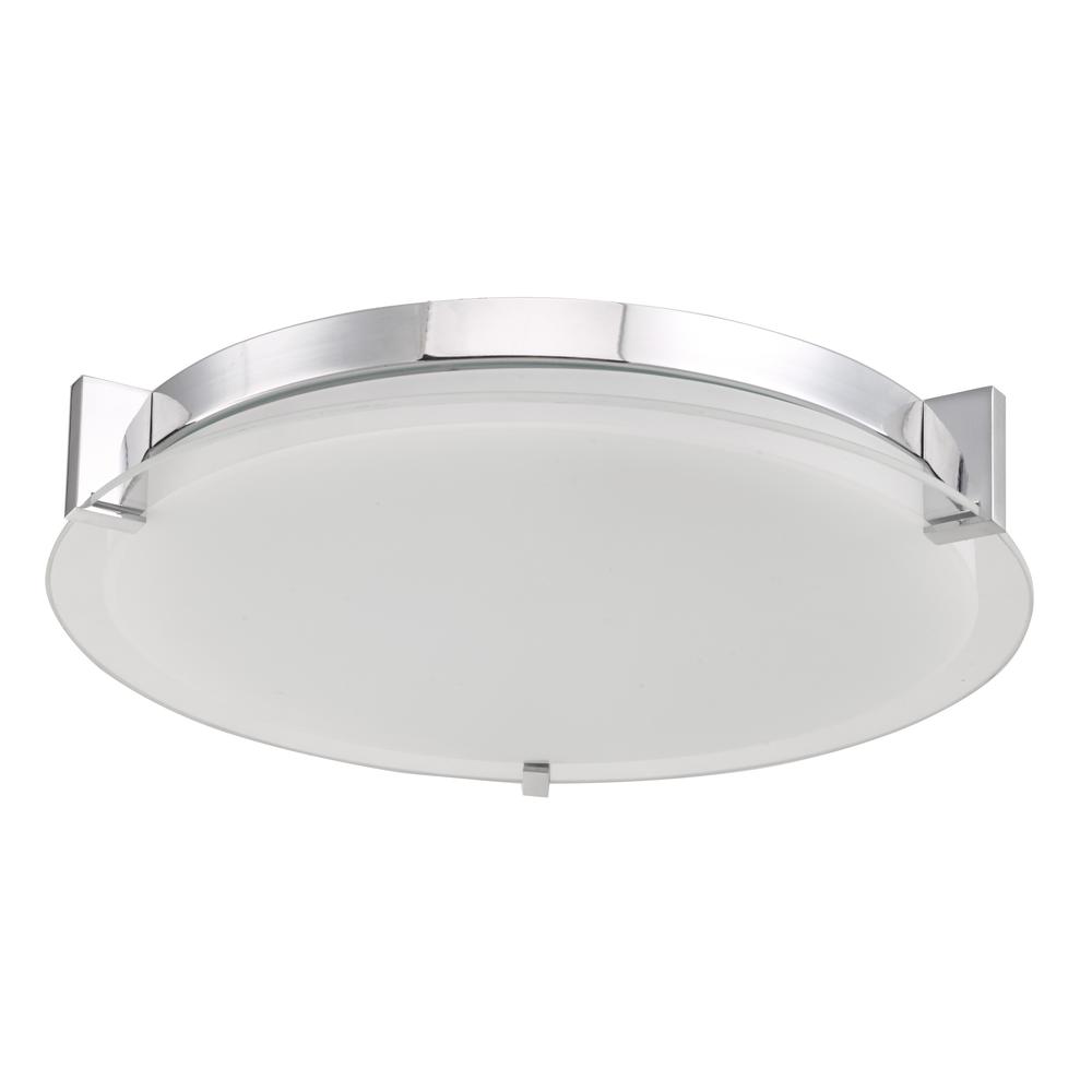 Large Round Glass Low Profile Flushmount. Picture 8