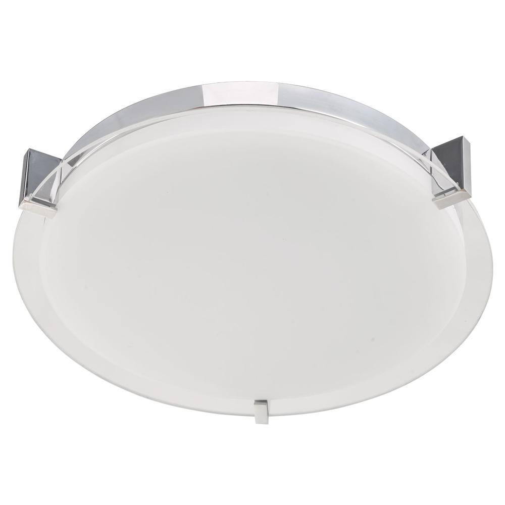 Large Round Glass Low Profile Flushmount. Picture 6