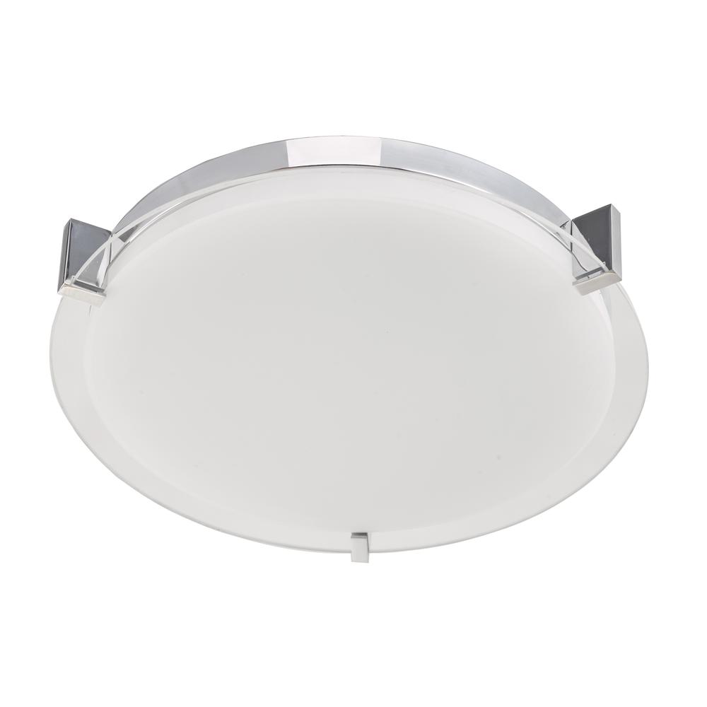 Large Round Glass Low Profile Flushmount. Picture 10