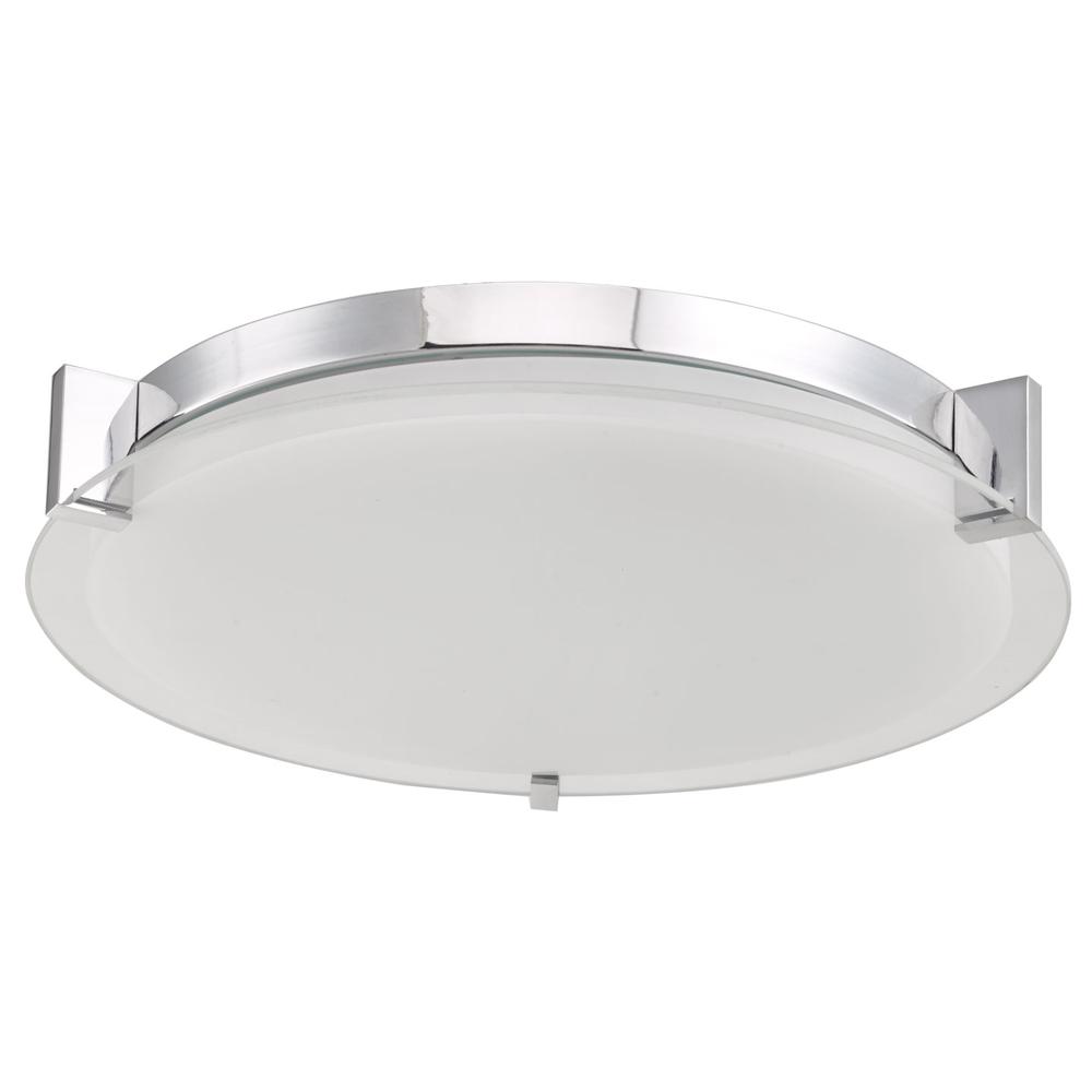 Large Round Glass Low Profile Flushmount. Picture 11