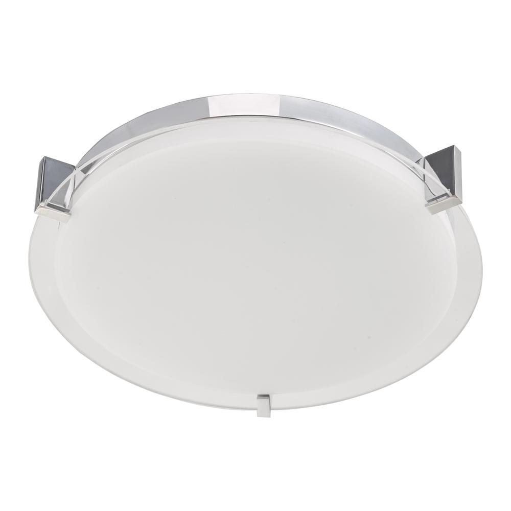 Large Round Glass Low Profile Flushmount. Picture 14