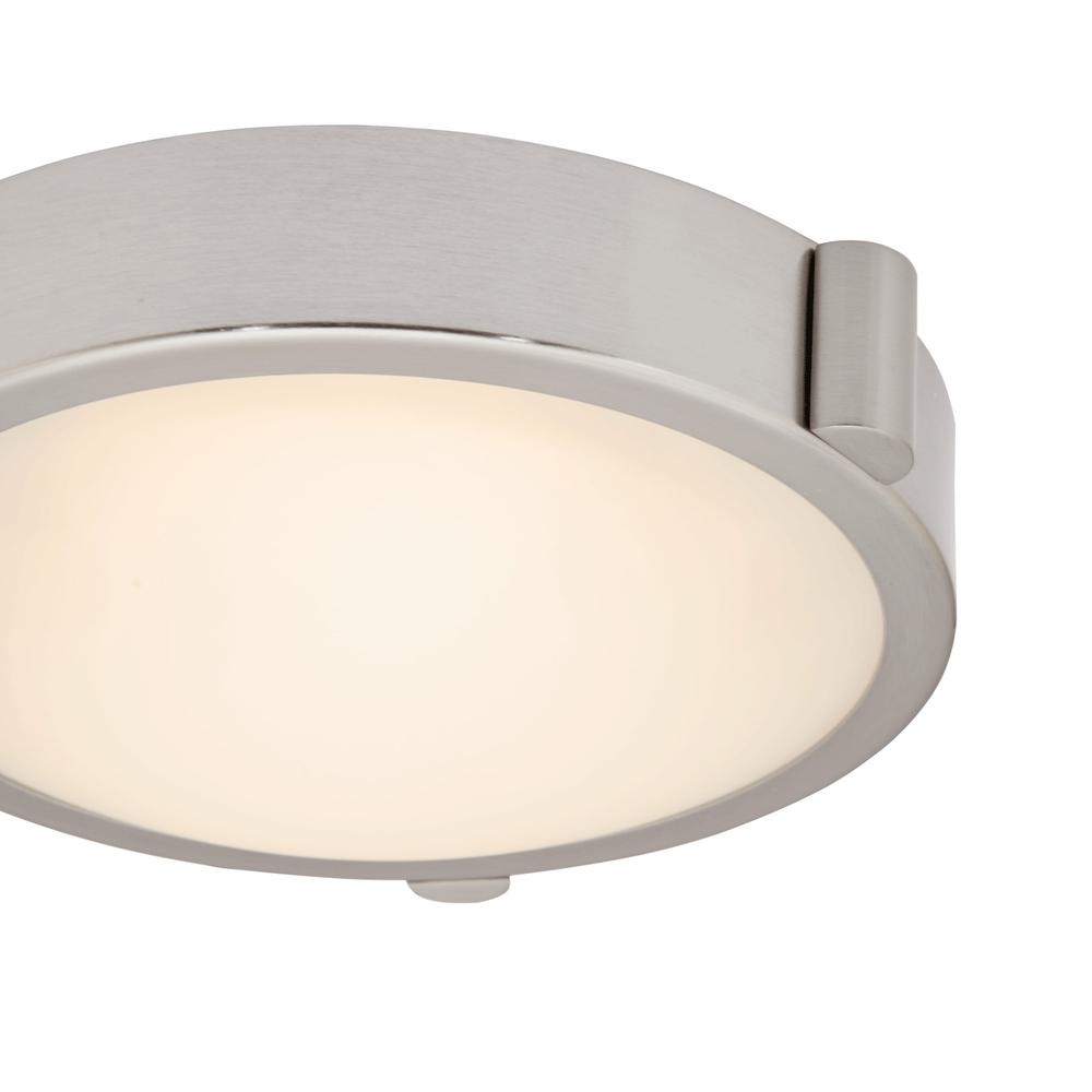 8" Low Profile Frosted Glass Flushmount with High Output Dimmable LED. Picture 5