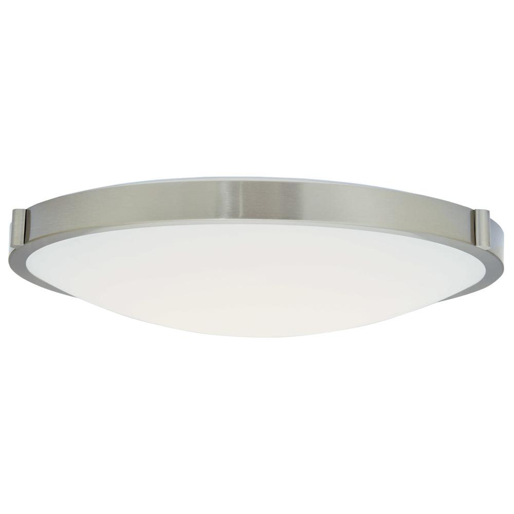 20" Low Profile Frosted Glass Flushmount with High Output Dimmable LED. Picture 3