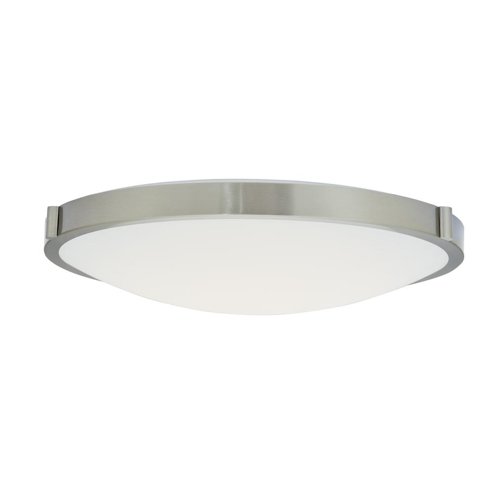 20" Low Profile Frosted Glass Flushmount with High Output Dimmable LED. Picture 7