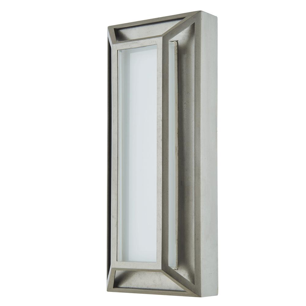 Small Wet Location Low Profile Miter Glass Wall Fixture. Picture 4
