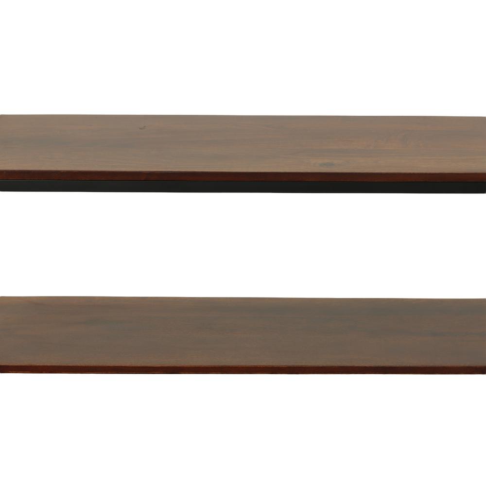 Brayden Console Table - Chestnut/Black. Picture 4