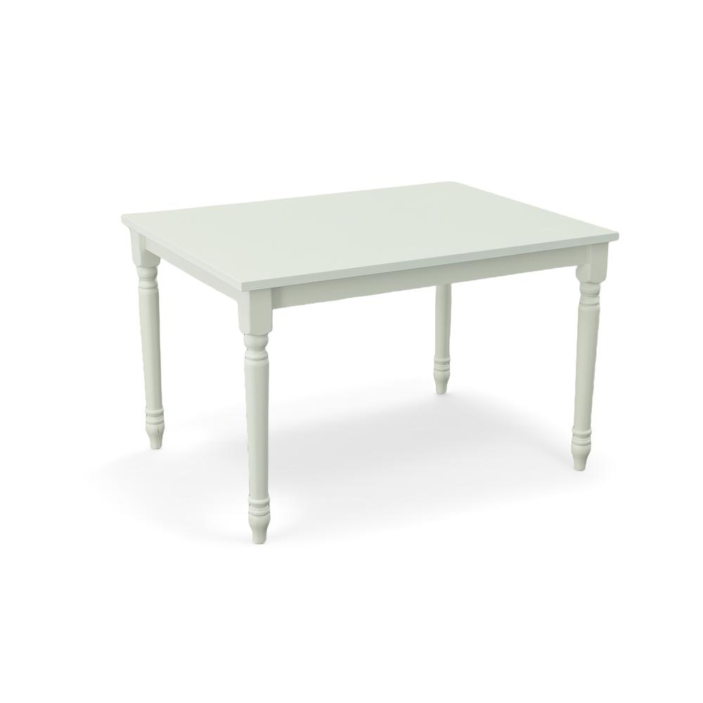 Draven Farmhouse Dining Table - Pure White. Picture 1
