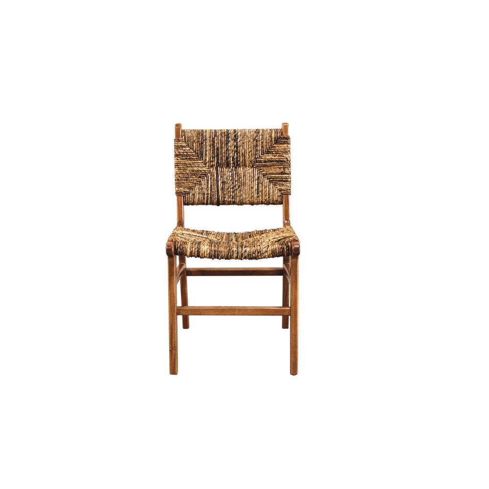Banana Weave Dining Chair - Set of 2 - Caramel. Picture 2