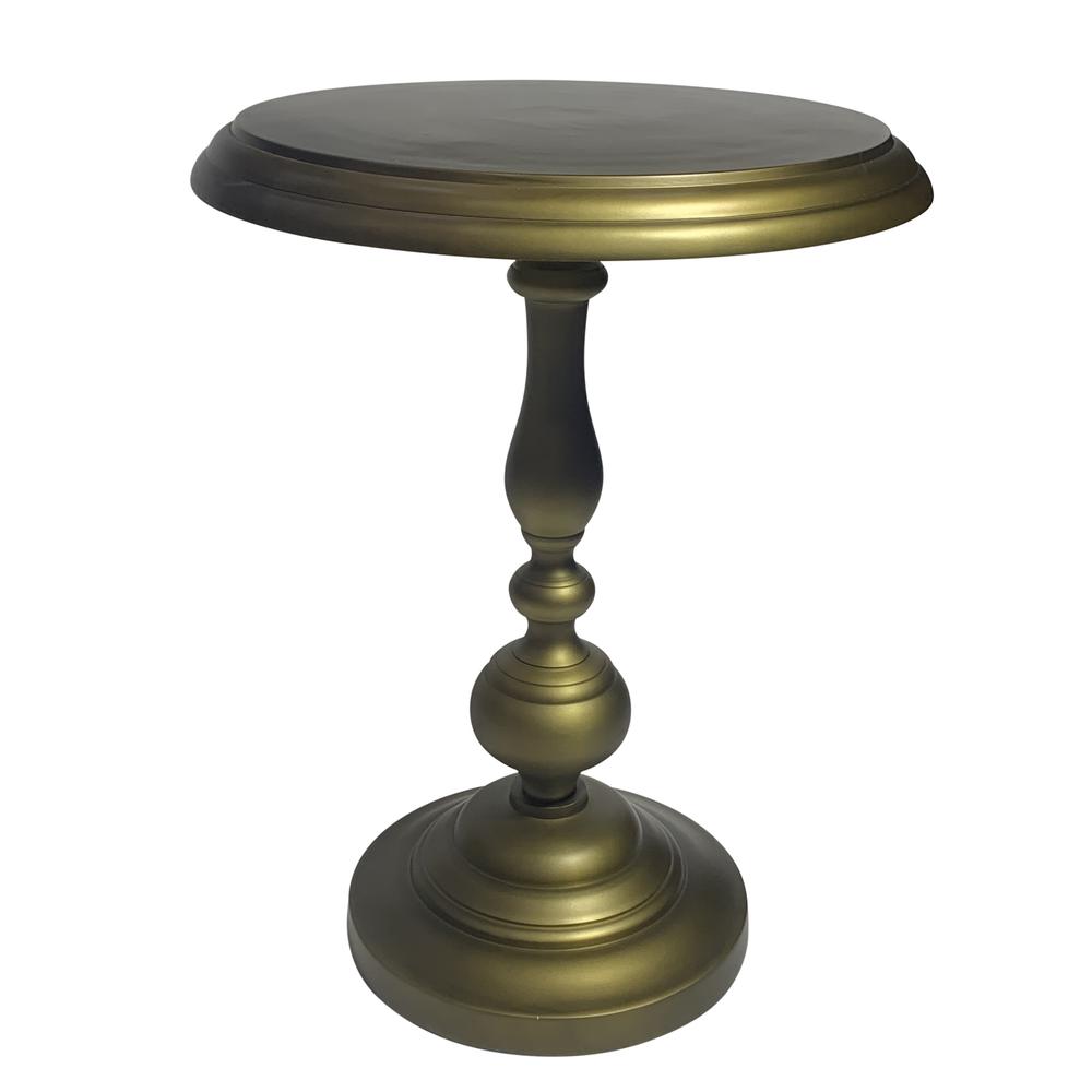 Pearson Metal Accent Table - Antique Brass. Picture 1