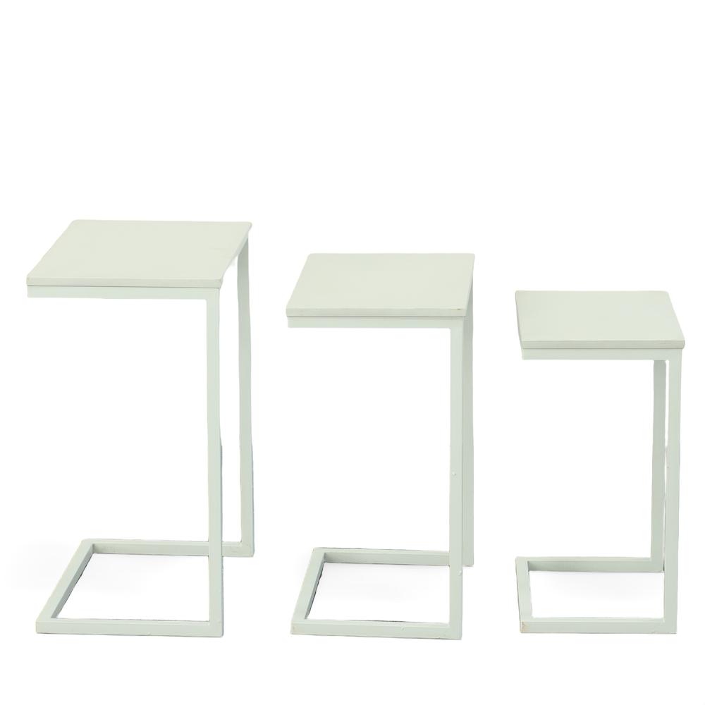 Addison Nesting Table Set - White. Picture 4