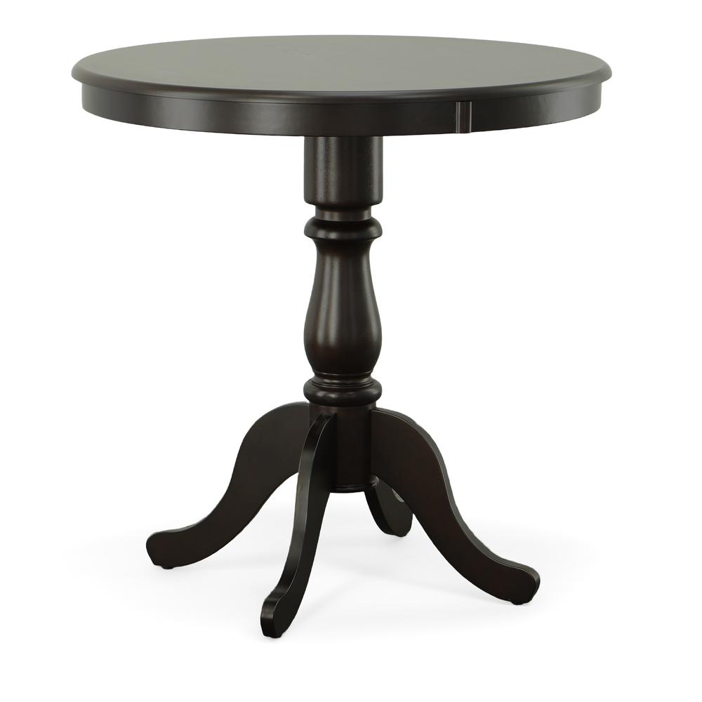 Fairview 36" Round Pedestal Bar Table - Espresso. Picture 2