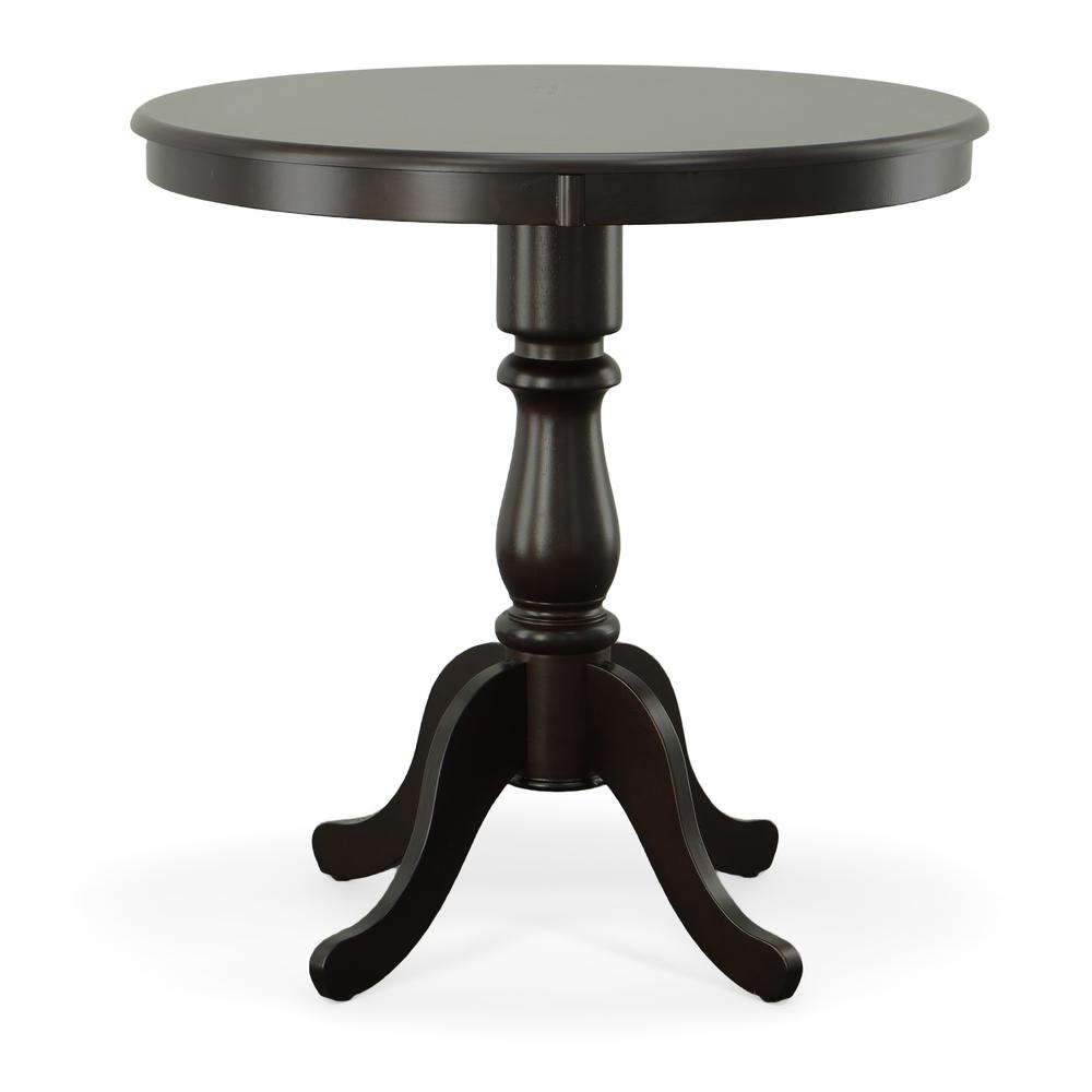 Fairview 36" Round Pedestal Bar Table - Espresso. Picture 1