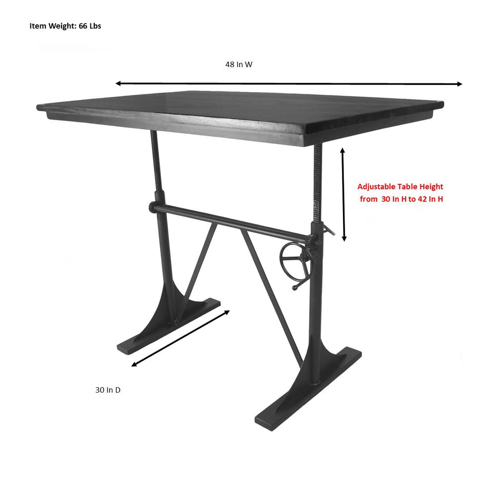 Brio Sit or Standing Adjustable Desk - Whitewash. Picture 8