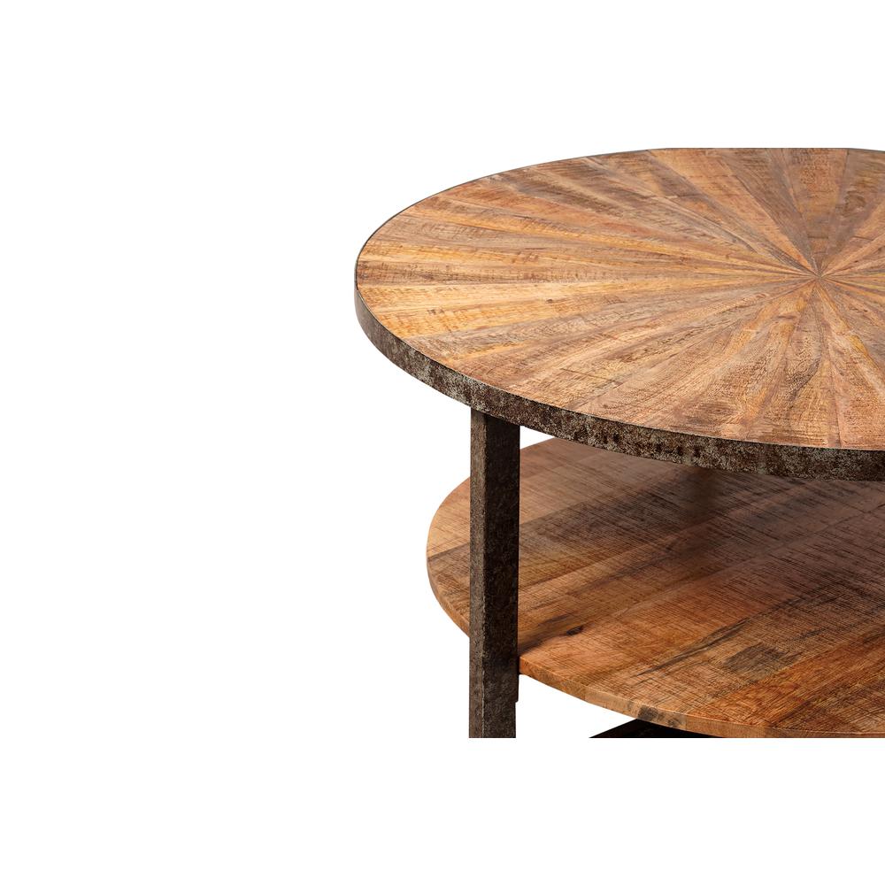 Chelsea Round Coffee Table - Natural. Picture 6