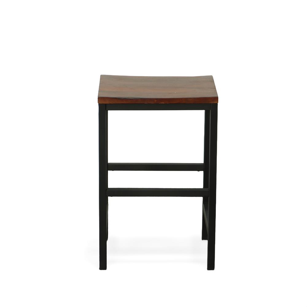 Aileen 24" Counter Stool - Chestnut/Black. Picture 2