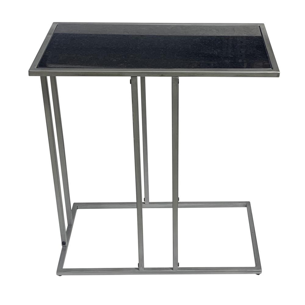 Serena End Table - Black Marble - Industrial. Picture 2