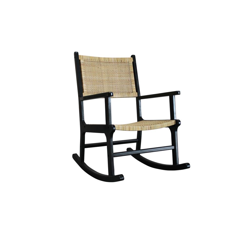 Karson Rocking Chair - Black. Picture 1