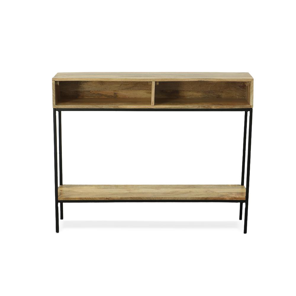 Edvin Console Table - Natural/Black. Picture 4