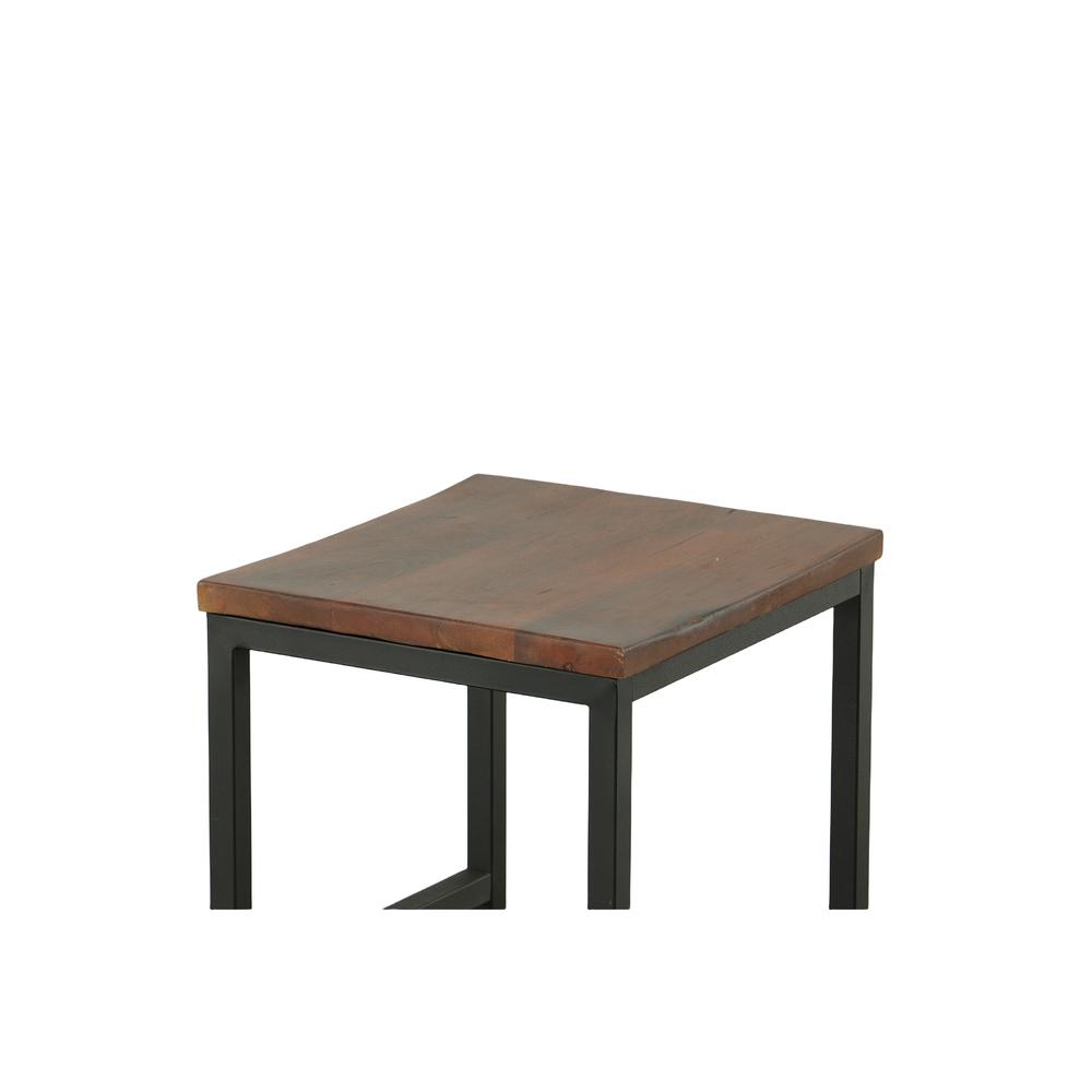 Aileen 24" Counter Stool - Chestnut/Black. Picture 3
