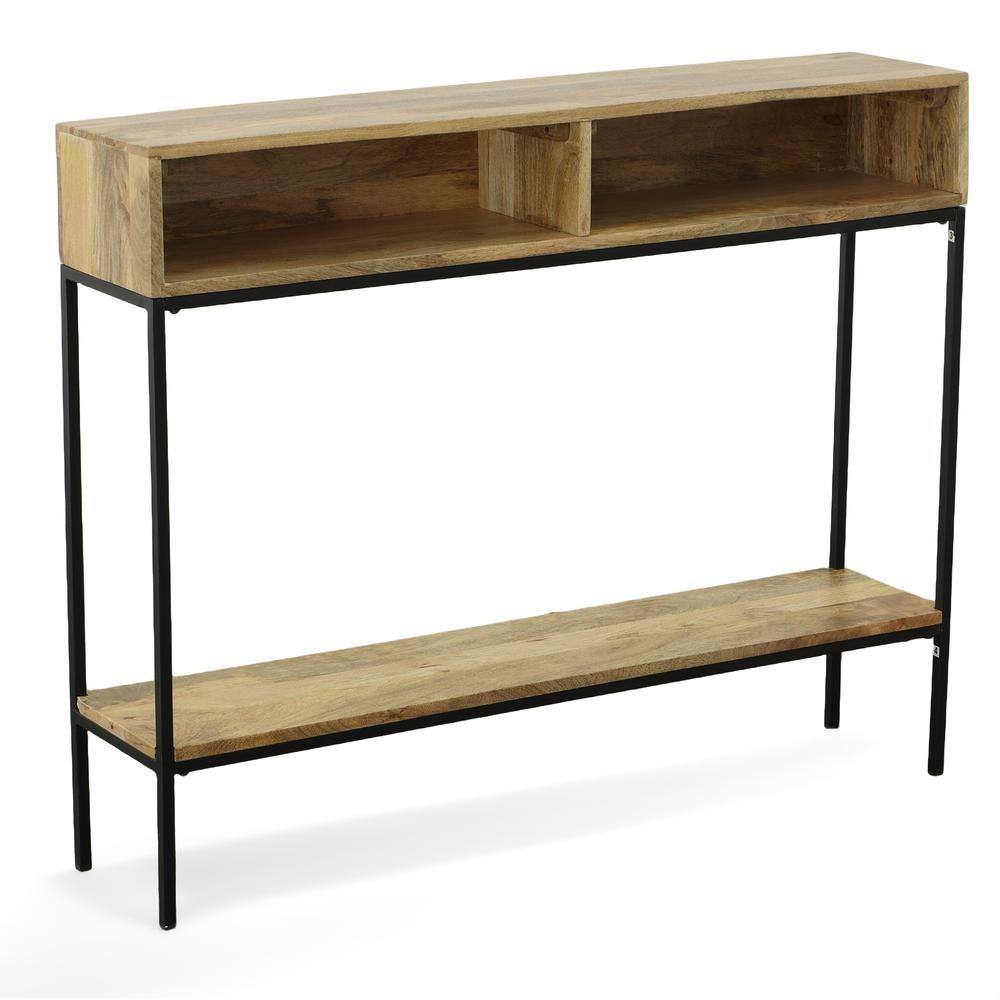Edvin Console Table - Natural/Black. Picture 1