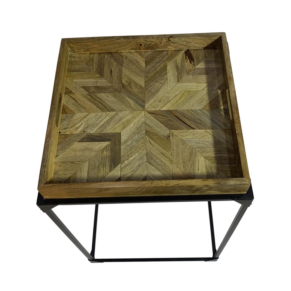Cooper Tray Table - Inlay Natural - Black. Picture 6