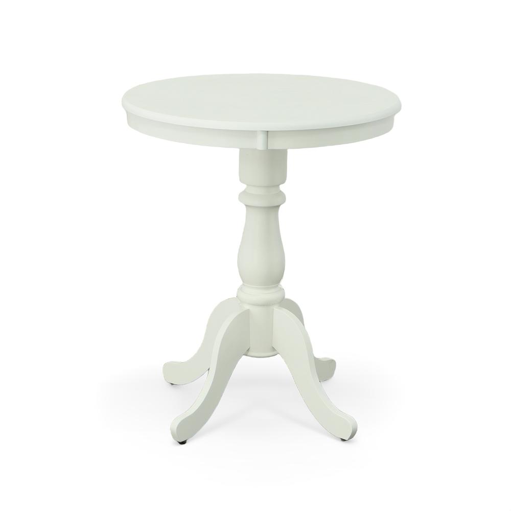 Fairview 30" Round Pedestal Bar Table - White. Picture 2