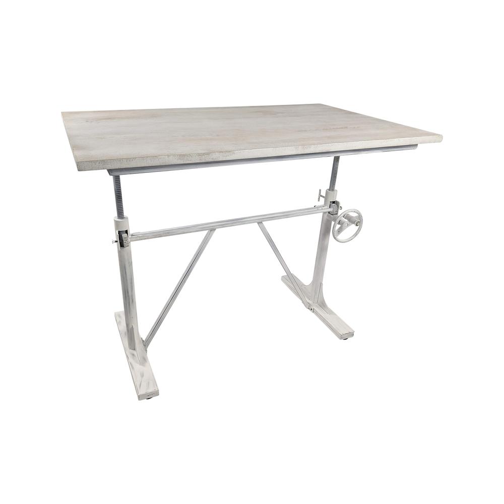 Brio Sit or Standing Adjustable Desk - Whitewash. Picture 4
