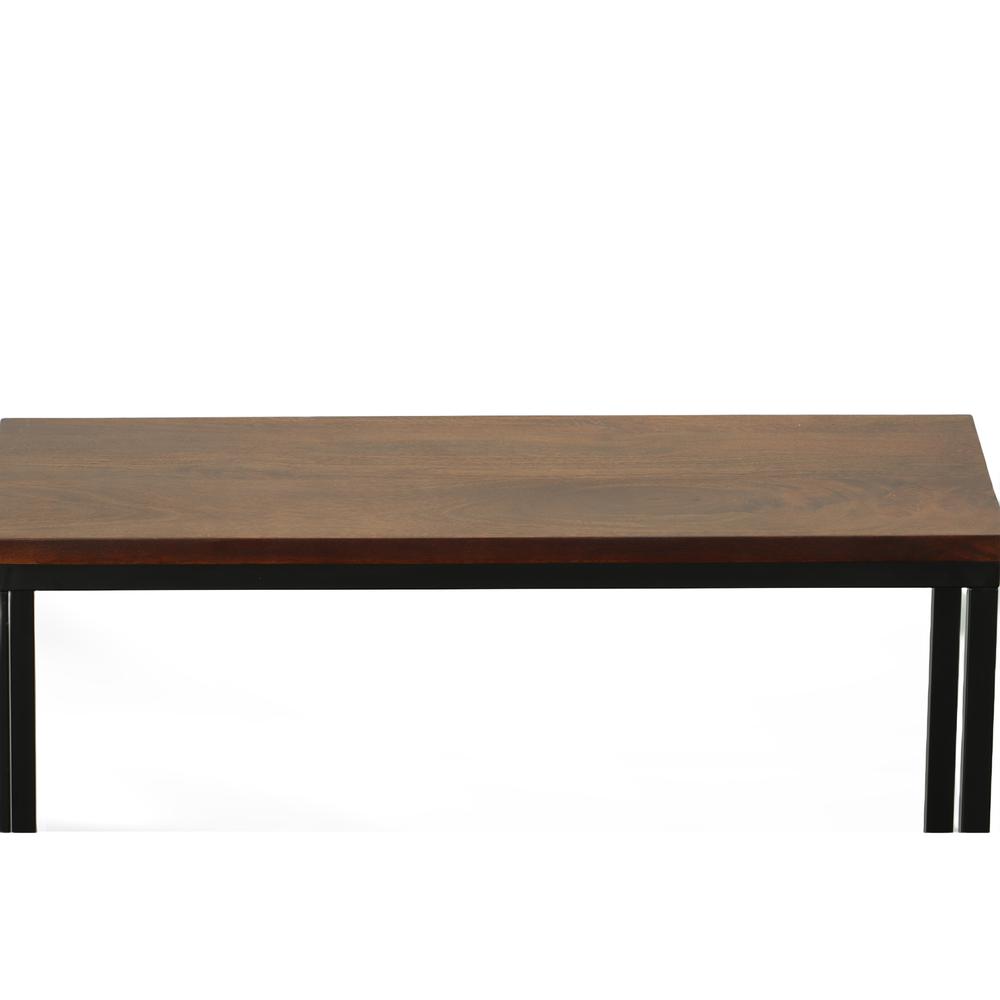 Ryan Console Table - Chestnut/Black. Picture 2