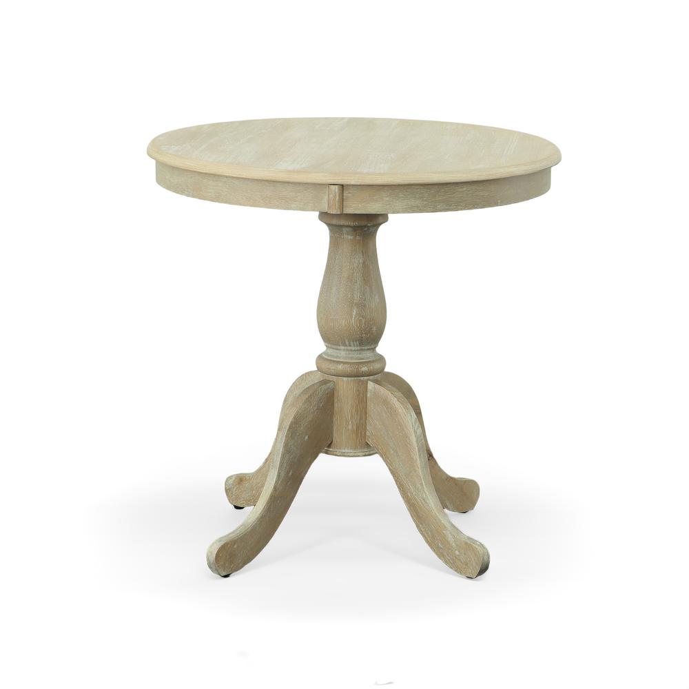 Fairview 30" Round Pedestal Dining Table - Natural Driftwood. Picture 2