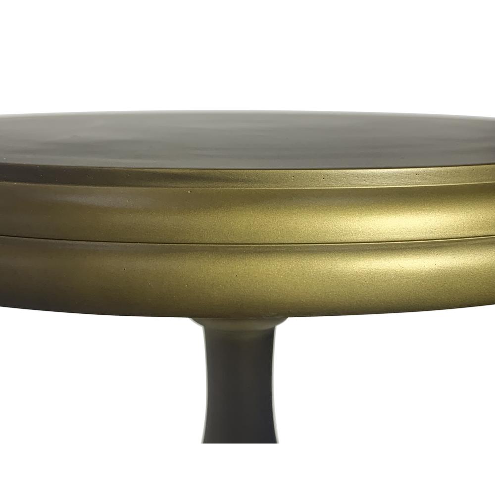 Pearson Metal Accent Table - Antique Brass. Picture 4