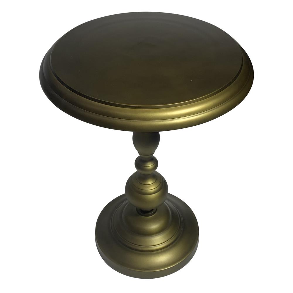 Pearson Metal Accent Table - Antique Brass. Picture 2