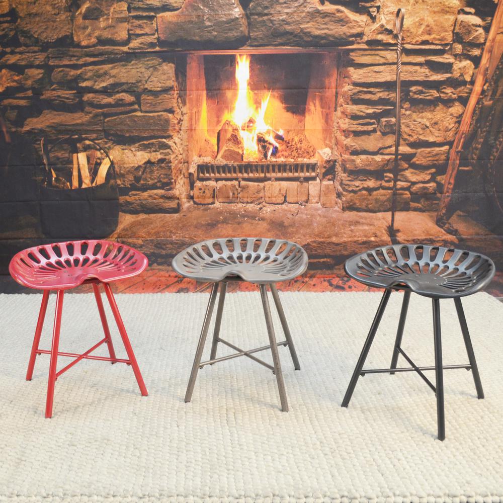Jace Tractor Seat Stool - Red. Picture 8