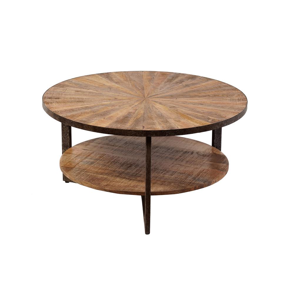 Chelsea Round Coffee Table - Natural. Picture 5