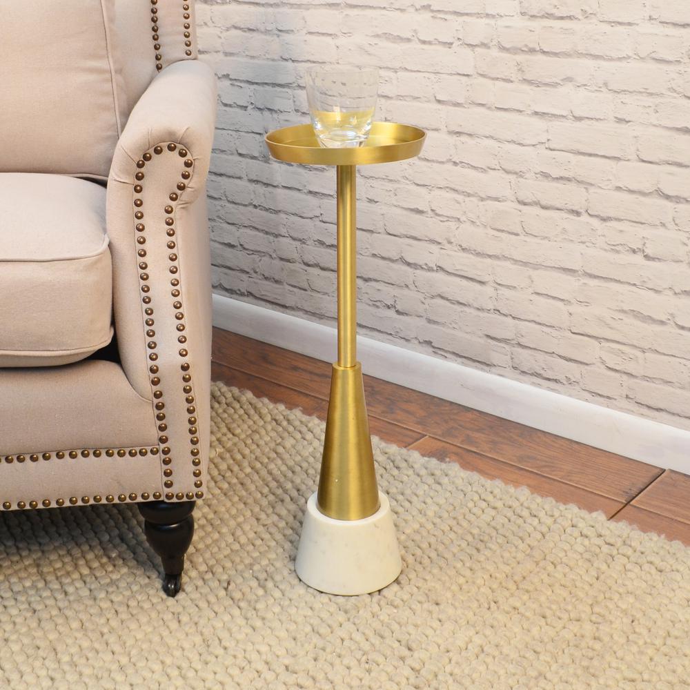 Barclay Small Drink Table - Gold. Picture 4