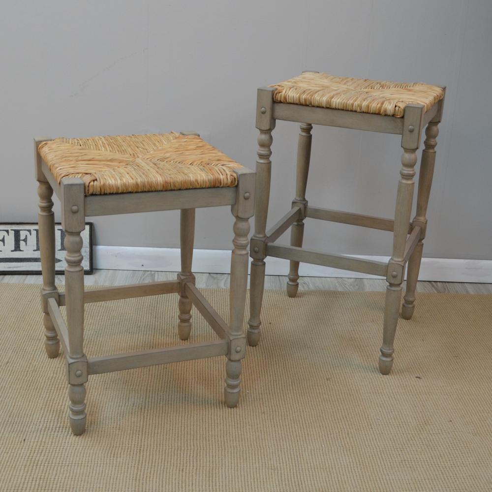 Hawthorne 29" Barstool - Weathered Gray. Picture 4