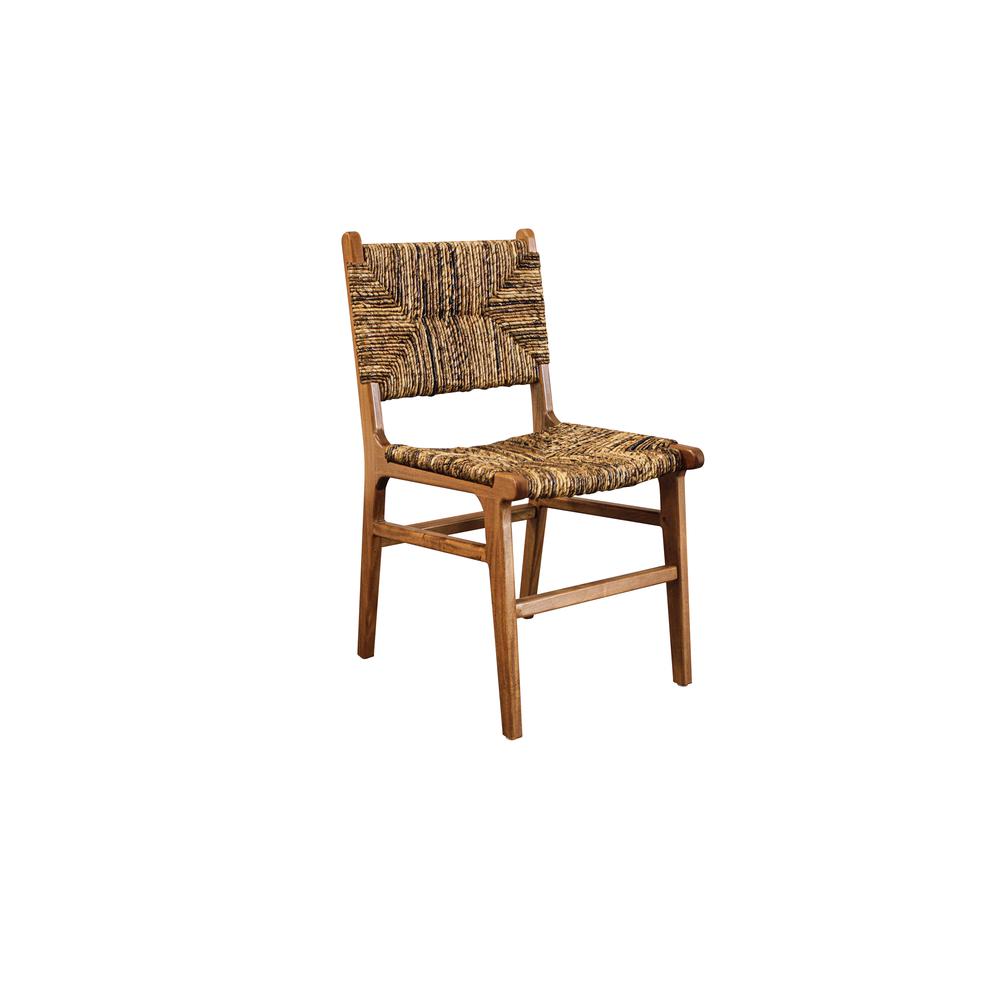 Banana Weave Dining Chair - Set of 2 - Caramel. Picture 1