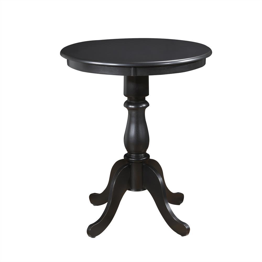 Fairview 30" Round Pedestal Bar Table - Antique Black. Picture 3