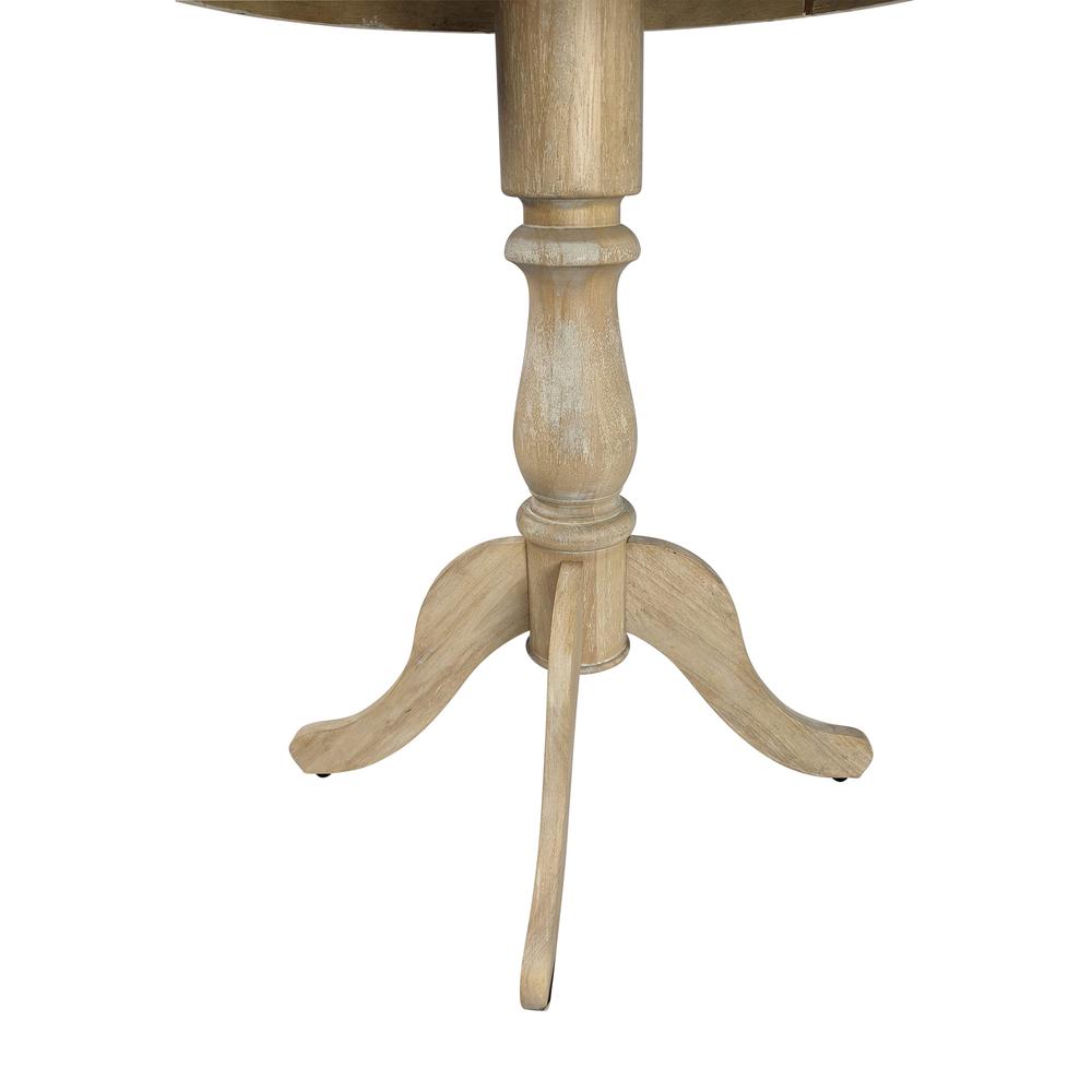 Fairview 30" Round Pedestal Bar Table - Natural Driftwood. Picture 3